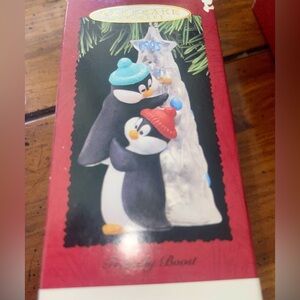 Hallmark Keepsake Christmas Ornament with Penguins 1995